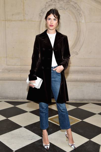 Jeanne Damas no desfile da Dior