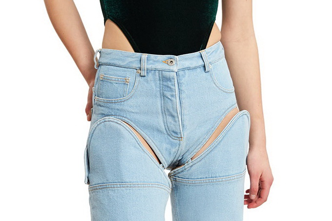 short feito de calça jeans