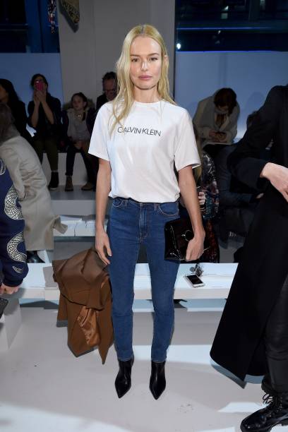 Kate Bosworth no desfile de Calvin Klein Collection