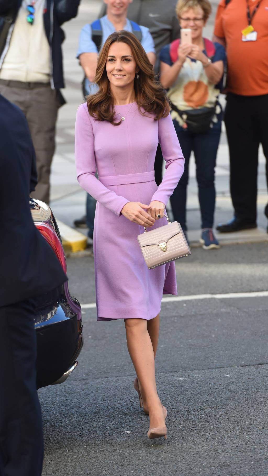 Kate Middleton Vestido Lilás Kate Middleton Vestido Lilás