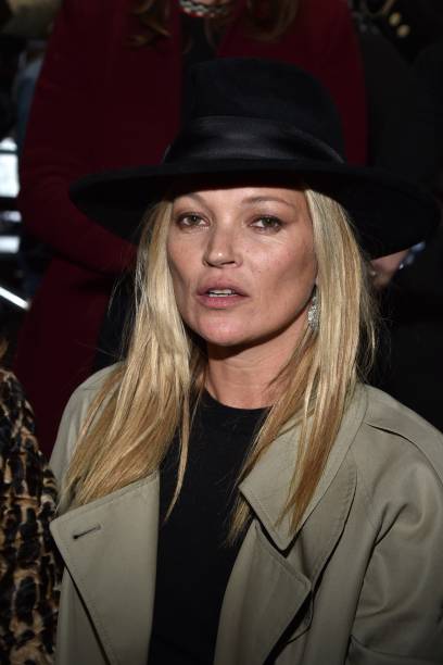 Kate Moss no desfile da Saint Laurent