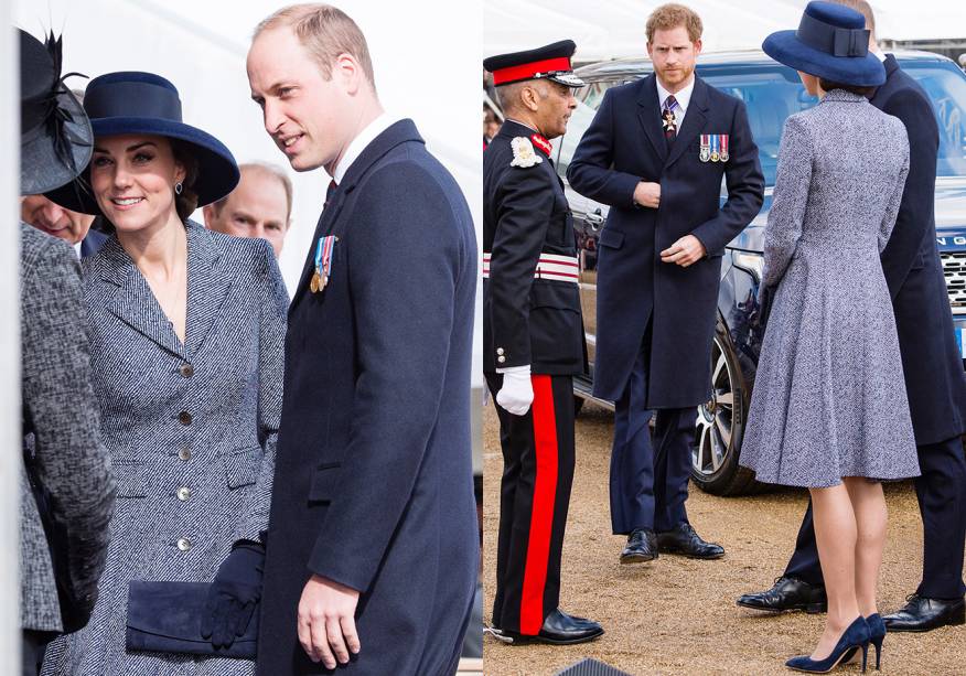 <strong>14 de fevereiro de 2017</strong> - Kate Middleton teve um dia agitado! Em visita à Força Aérea Real de Wittering, na Inglaterra, ela participou de uma sessão rápida de exercícios com os jovens cadetes e aproveitou para conhecer de perto um dos aviões. Na ocasião, a Duquesa de Cambridge exibiu casaco da grife <strong>Philosophy di Lorenzo Serafini</strong>.