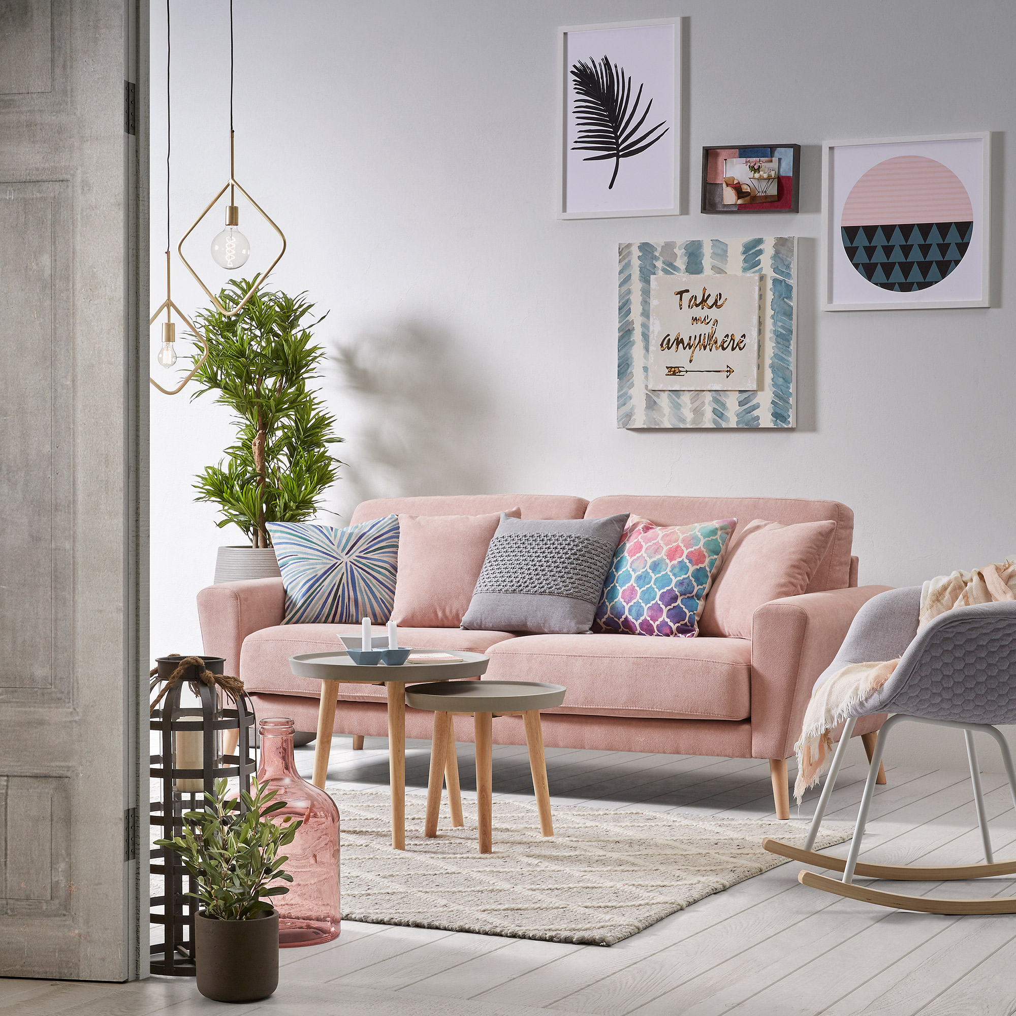 10 salas com sofás rosa millennial para se apaixonar – e onde comprá-los |  CLAUDIA