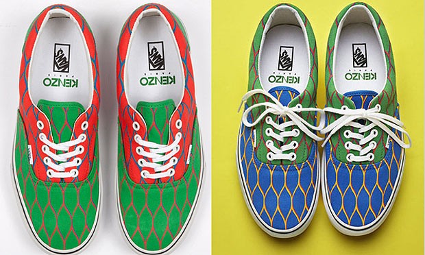 Grife Kenzo cria tênis em parceria com a Vans