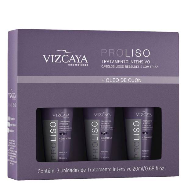 <b>Vizcaya</b> Kit 3 Ampolas ProLiso - Tratamento Intensivo - 3x 20ml - <b>R$ 26,70</b>