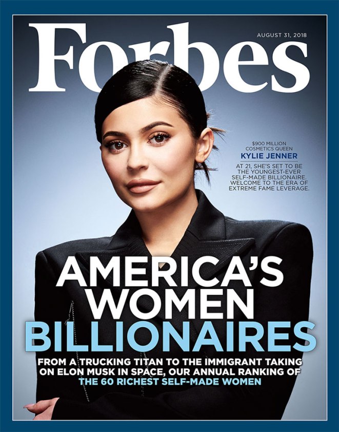 Kylie Jenner capa da Forbes Kylie Jenner capa da Forbes