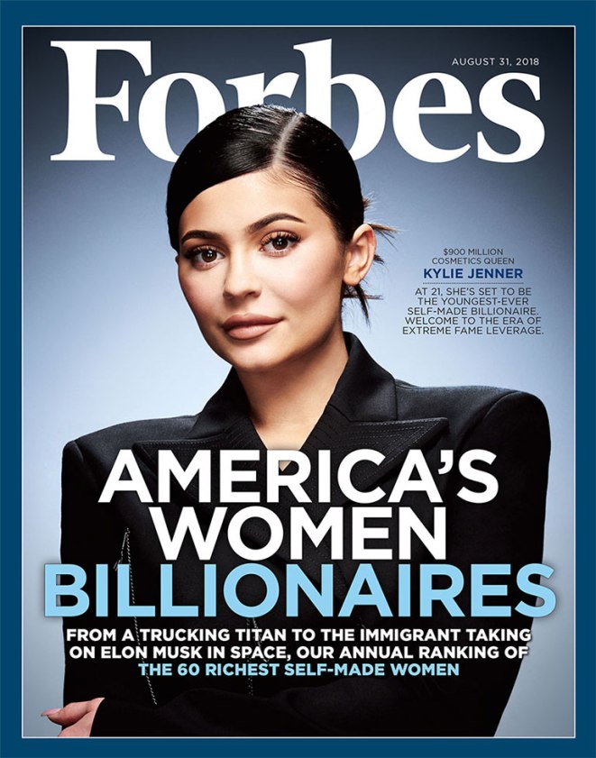 Kylie Jenner capa da Forbes