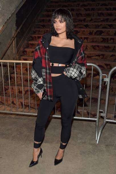 Kylie Jenner no desfile de Alexander Wang