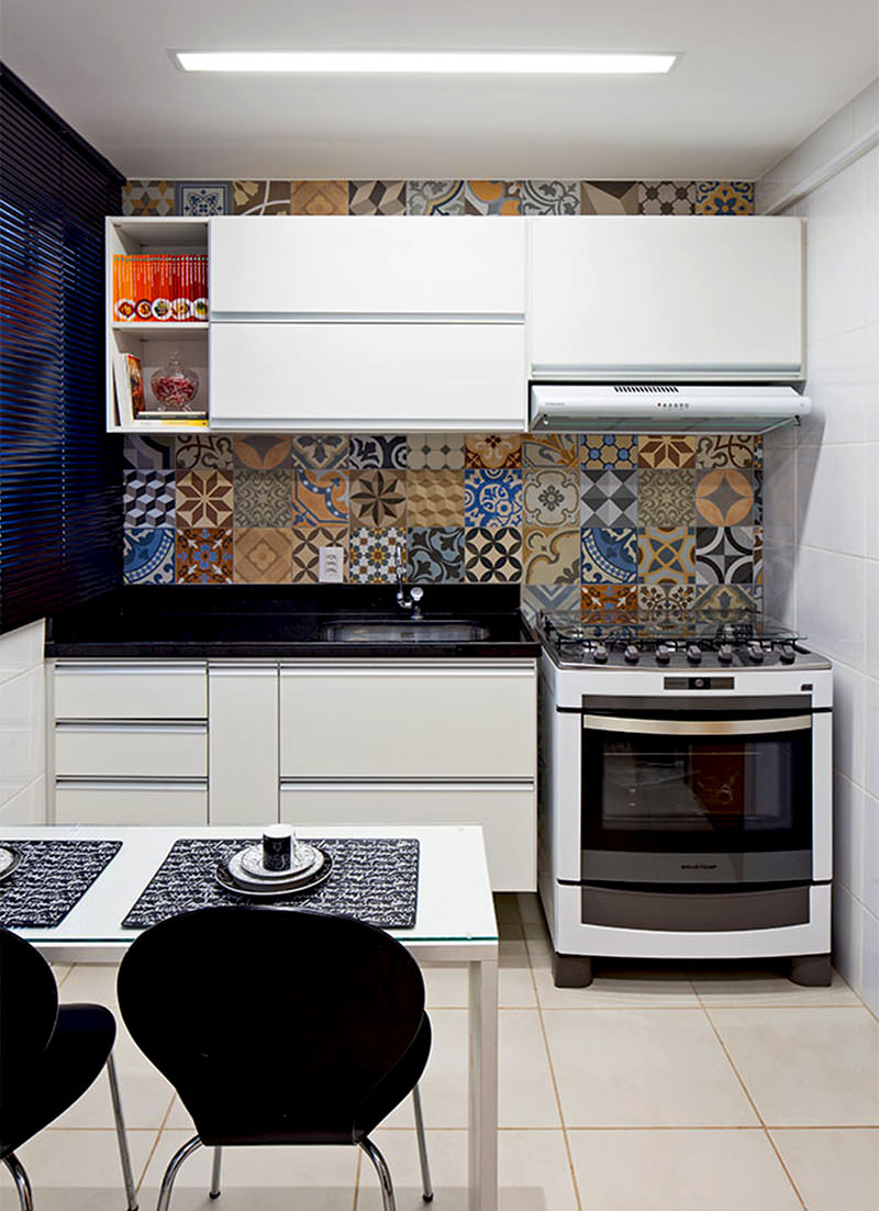Ladrilho hidráulico – parede da cozinha Ladrilho hidráulico – parede da cozinha