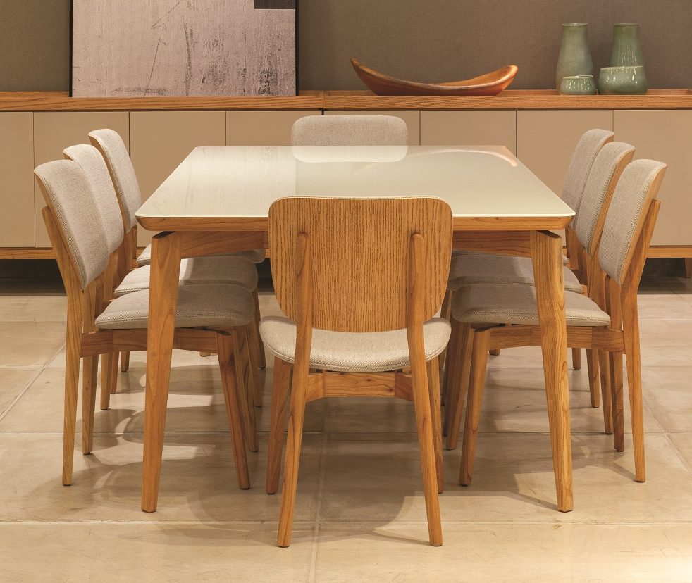 LAR CENTER – Lider Interiores – Conjunto Mesa de Jantar + 8 cadeiras LAR CENTER – Lider Interiores – Conjunto Mesa de Jantar + 8 cadeiras