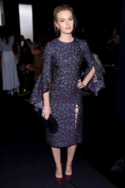 Leighton Meester no desfile de Prabal Gurung