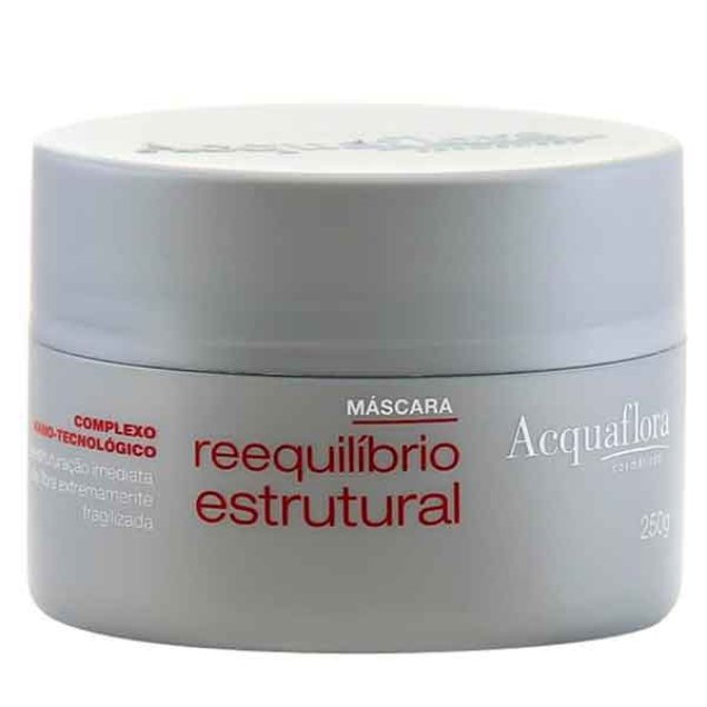 <b>Acquaflora </b>Reequilíbrio Estrutural - Máscara de Tratamento 250g - <b>R$ 25,90</b>