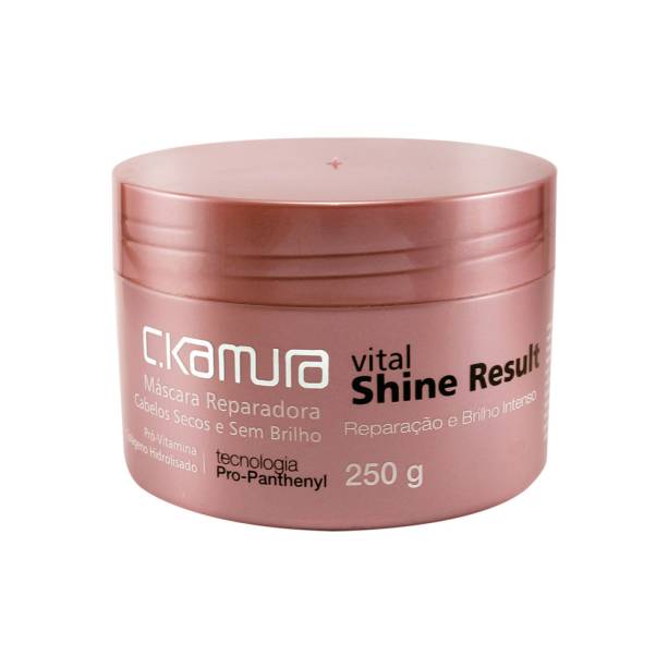 <b>C.Kamura</b> Vital Shine Result - Máscara de Tratamento 250g - <b>R$ 21,90</b>