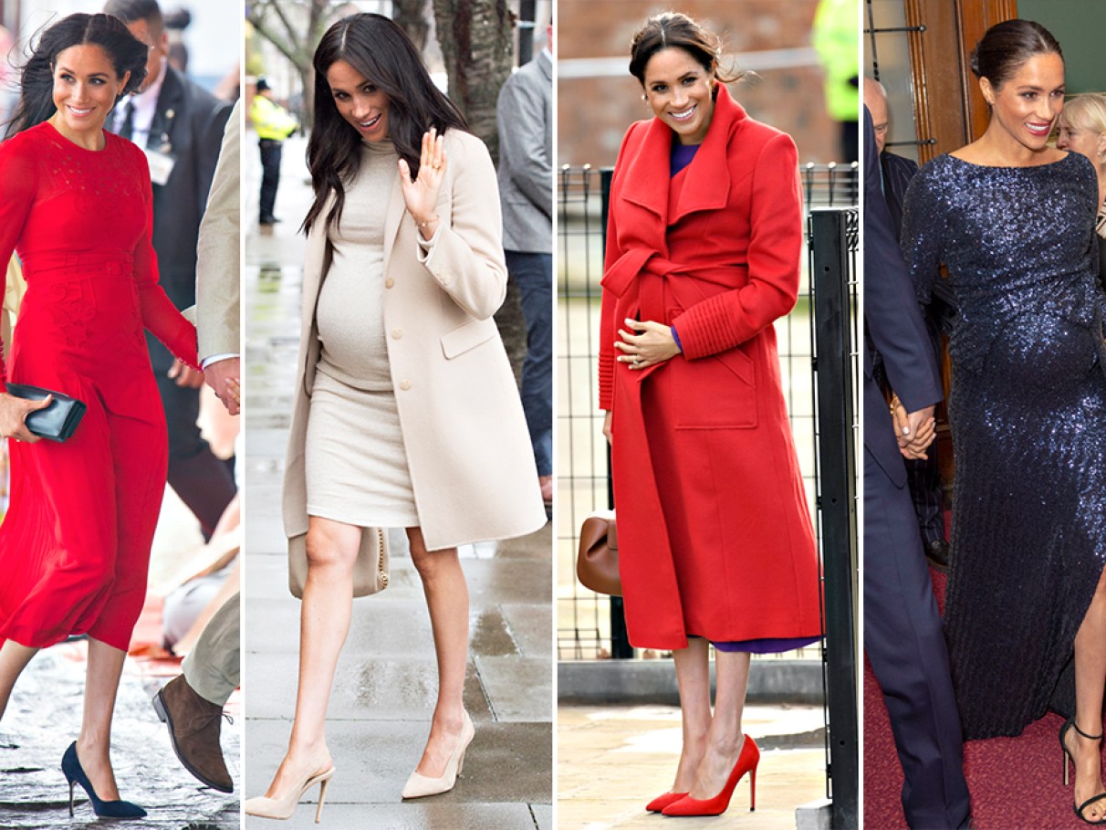 Grávida pode usar salto alto? Meghan Markle não... | CLAUDIA