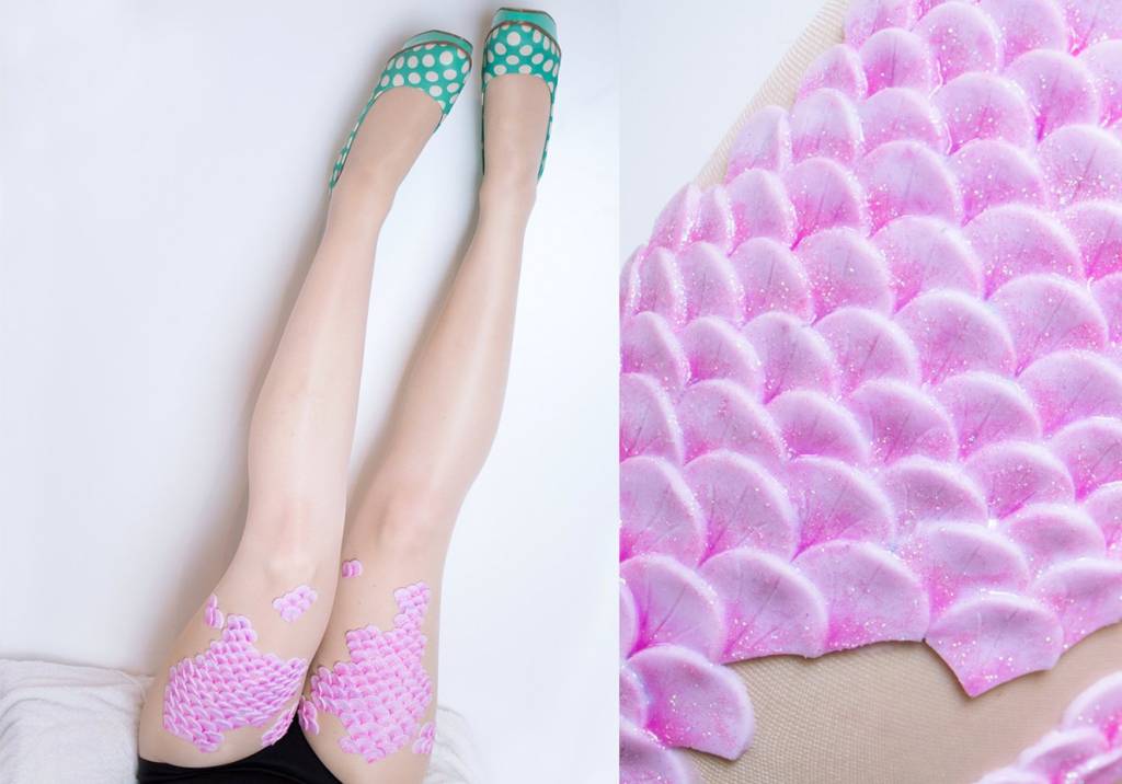 Conheça a meia-calça que imita a cauda de uma sereia