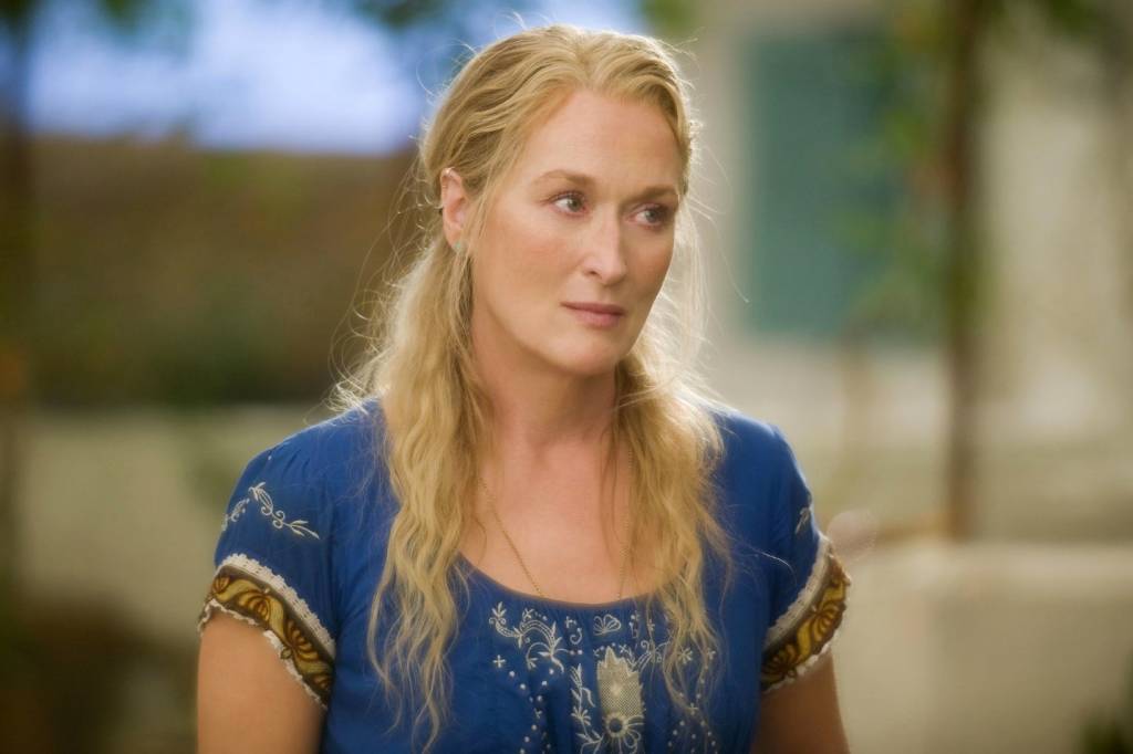 Meryl Streep como Donna, em “Mamma Mia!”