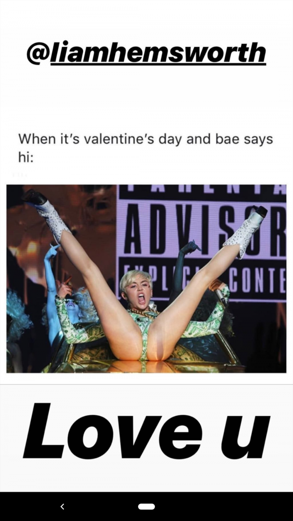 Miley Cyrus Valentines day