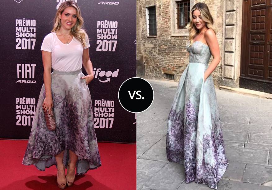 <strong>Monique Alfradique </strong>e <strong>Mica Rocha </strong>vestem <strong>Elisa Lima Haute Couture</strong>. Para o Prêmio Multishow 2017, que aconteceu ontem (24), no Rio de Janeiro, a atriz escolheu combinar sua camiseta básica com uma saia de organza com fundo esverdeado e estampa floral roxa, que deu um ar ladylike ao look. Já a influencer escolheu o vestido da mesma saia de Monique para ir à um casamento na Toscana, na Itália. Maravilhosas demais!<span></span> <strong>Monique Alfradique </strong>e <strong>Mica Rocha </strong>vestem <strong>Elisa Lima Haute Couture</strong>. Para o Prêmio Multishow 2017, que aconteceu ontem (24), no Rio de Janeiro, a atriz escolheu combinar sua camiseta básica com uma saia de organza com fundo esverdeado e estampa floral roxa, que deu um ar ladylike ao look. Já a influencer escolheu o vestido da mesma saia de Monique para ir à um casamento na Toscana, na Itália. Maravilhosas demais!<span></span>