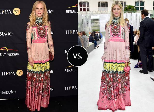 <strong>Lala Rudge</strong> e <strong>Nicole Kidman</strong> vestem <strong>Valentino</strong>. A atriz elegeu este vestido todo trabalhado para ir à festa da InStyle durante o Festival Internacional de Cinema de Toronto deste ano, enquanto a influencer brasileira usou o mesmo modelito para ir ao desfile da marca na semana de moda de Paris. <strong>Lala Rudge</strong> e <strong>Nicole Kidman</strong> vestem <strong>Valentino</strong>. A atriz elegeu este vestido todo trabalhado para ir à festa da InStyle durante o Festival Internacional de Cinema de Toronto deste ano, enquanto a influencer brasileira usou o mesmo modelito para ir ao desfile da marca na semana de moda de Paris.