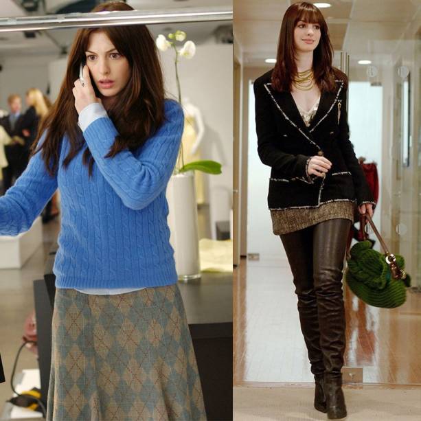 Quem não se lembra de quando Andy Sachs deixou de usar o cardigã cerúleo e usou as botas da Chanel poderosíssimas, que deixaram até Emily e Serena (Gisele Bündchen!!) com uma pontinha de inveja.