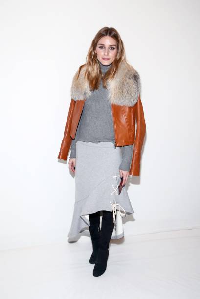 Olivia Palermo no desfile de Jonathan Simkhai