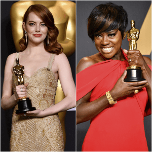 Emma Stone e Viola Davis no Oscar 2017 oscar-atriz