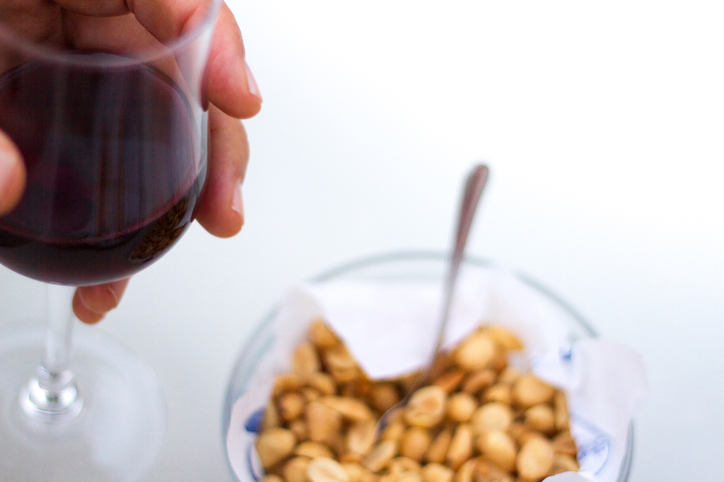 Aperitif Hour: Red Wine and Peanuts