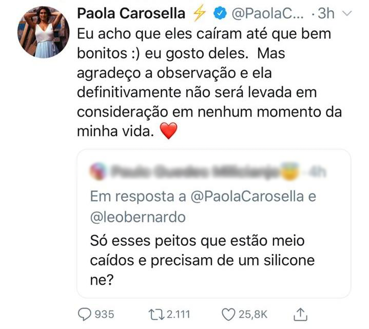 Paola-Carosella-dá-resposta-para-fã Paola-Carosella-dá-resposta-para-fã