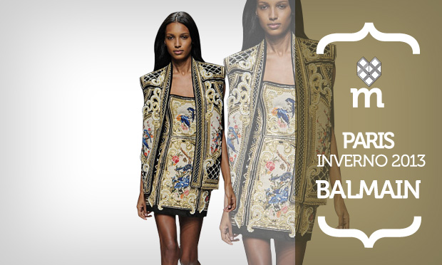 Balmain apresenta sua passarela do inverno 2013 em Paris