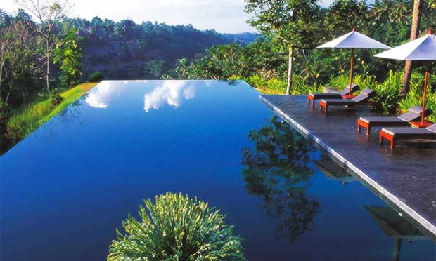 Piscinas paradisíacas de Bali: puro luxo!