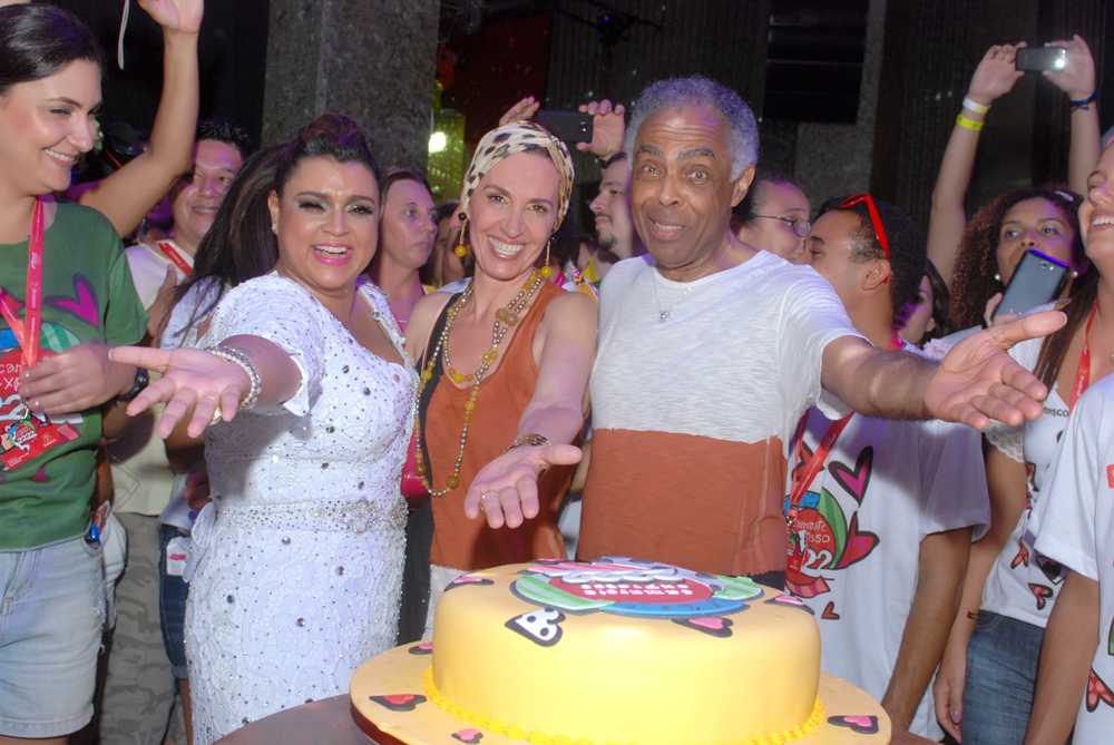 Preta, Flora e Gilberto Gil