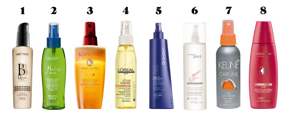Divulgação Produtos para cabelo de verão