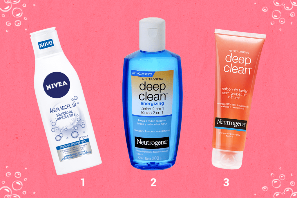 Produtos para limpeza facial