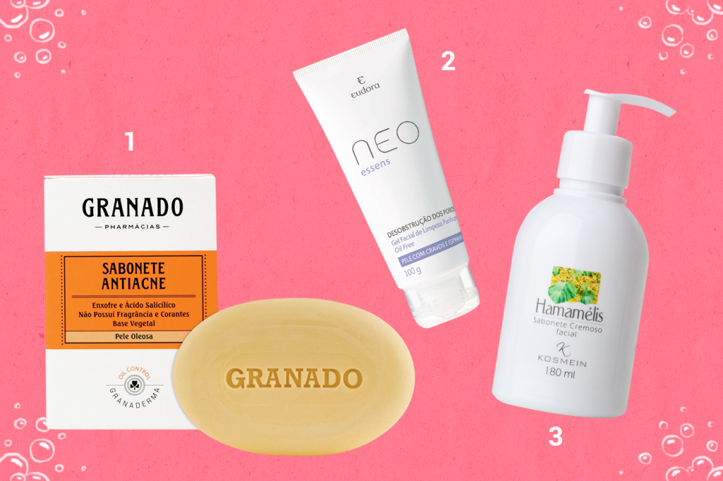 Produtos para limpeza facial
