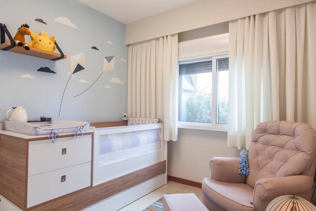 O projeto deste quartinho foi feito totalmente online e custou bem menos