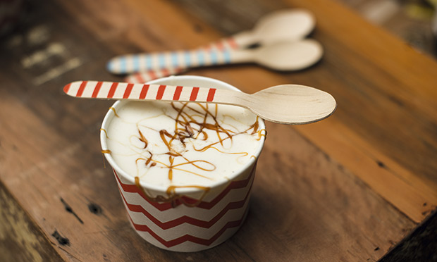 Copinho com arroz doce com caramelo salgado Copinho com arroz doce com caramelo salgado