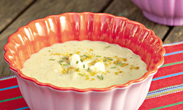 Receita de sopa de couve-flor Receita de sopa de couve-flor