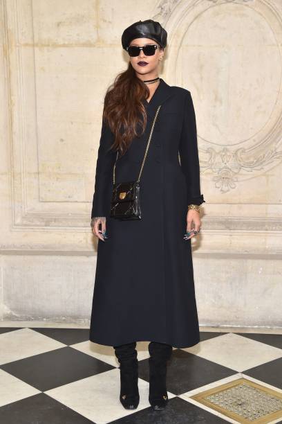 Rihanna no desfile da Dior