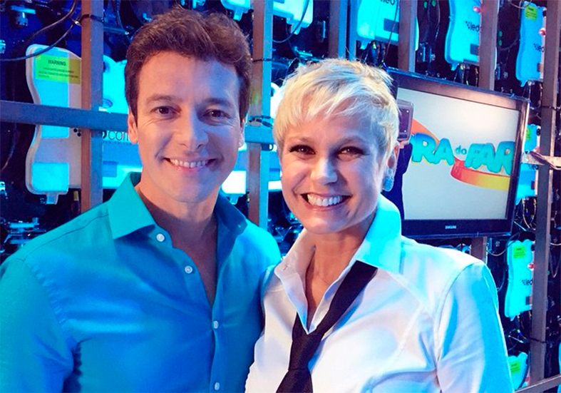Xuxa grava com Rodrigo Faro: “Momento histórico”