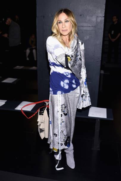 Sarah Jessica Parker no desfile de Prabal Gurung