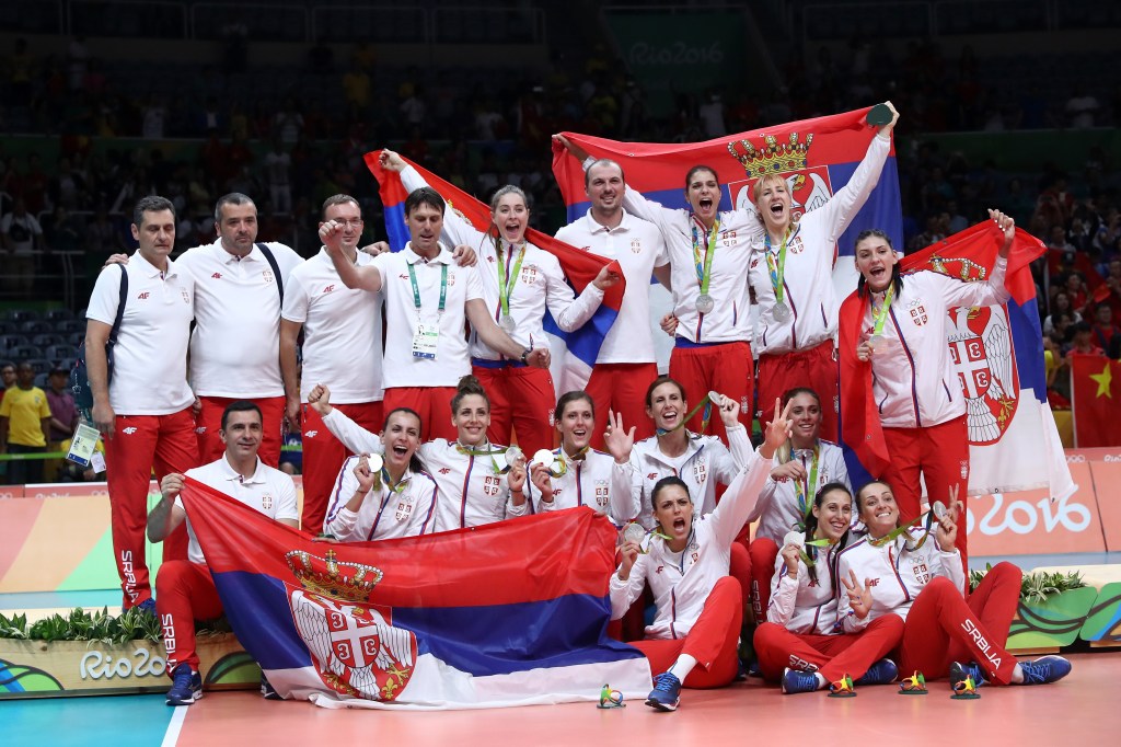 Seleção feminina de vôlei da Sérvia - prata no Rio 2016