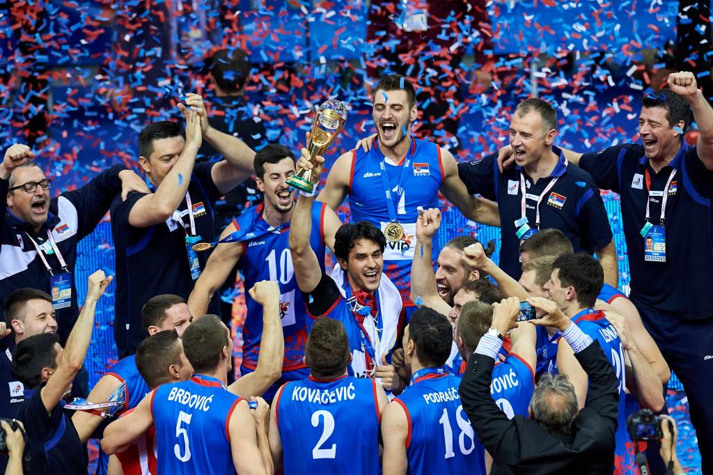Seleção masculina de vôlei da Sérvia – Ouro na Liga Mundial de 2016 Seleção masculina de vôlei da Sérvia – Ouro na Liga Mundial de 2016