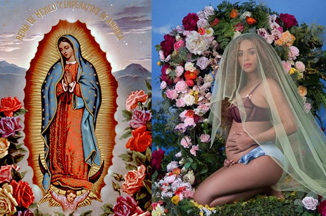 Beyoncé e Virgem de Guadalupe Beyoncé e Virgem de Guadalupe