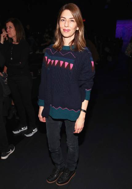 Sofia Coppola no desfile da Anna Sui