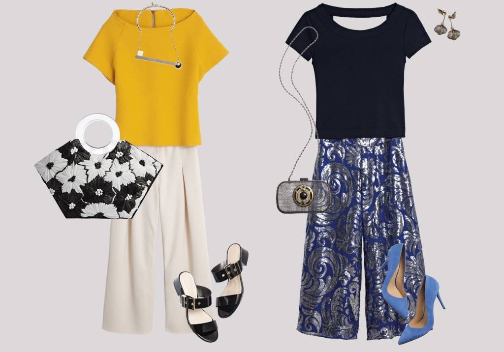 Como usar top box e pantacourt com peças estampadas