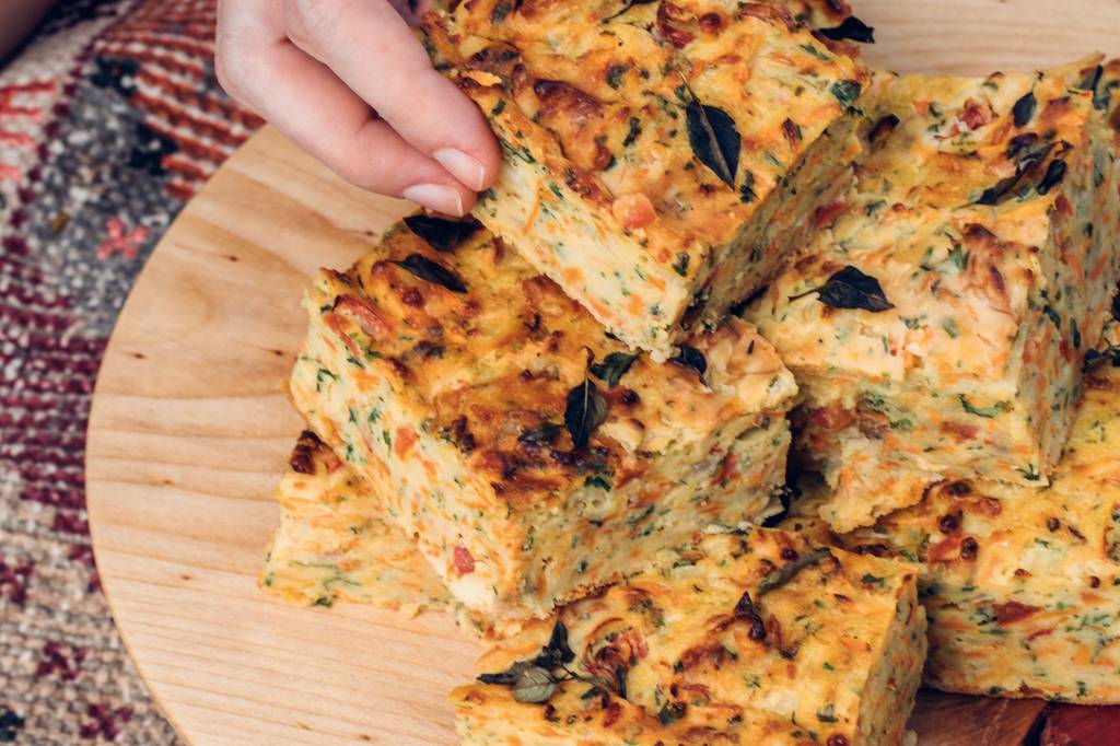 Torta vegetariana de legumes