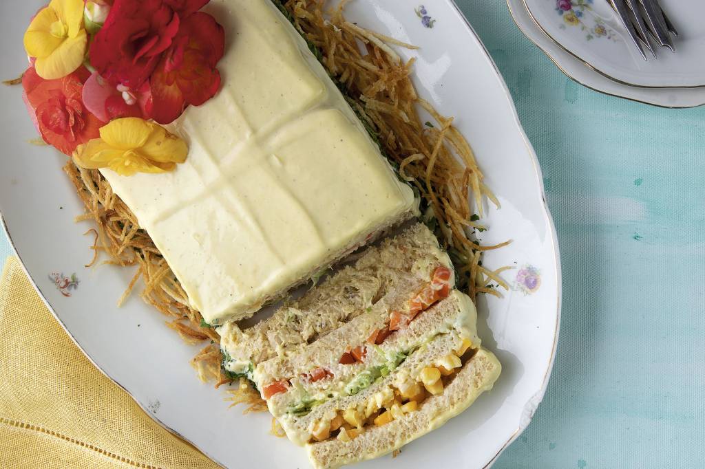 Torta de pão de fôrma
