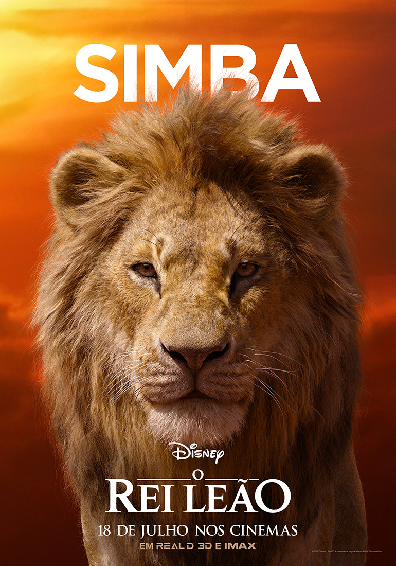 Simba adulto em 'O Rei Leão'