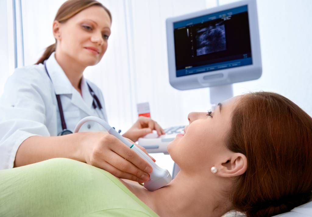 Scanning of a thyroid