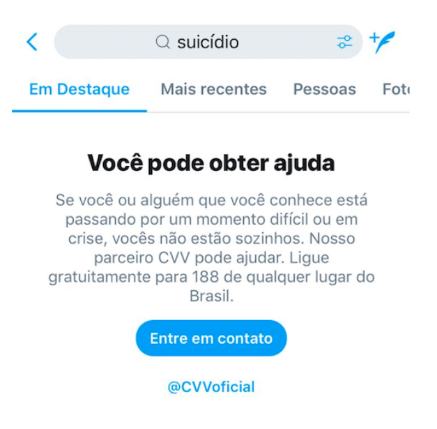 Twitter suicídio